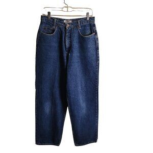 Fore Warned 100% Cotton Super High Rise Wide Leg Mom Jeans Size 12